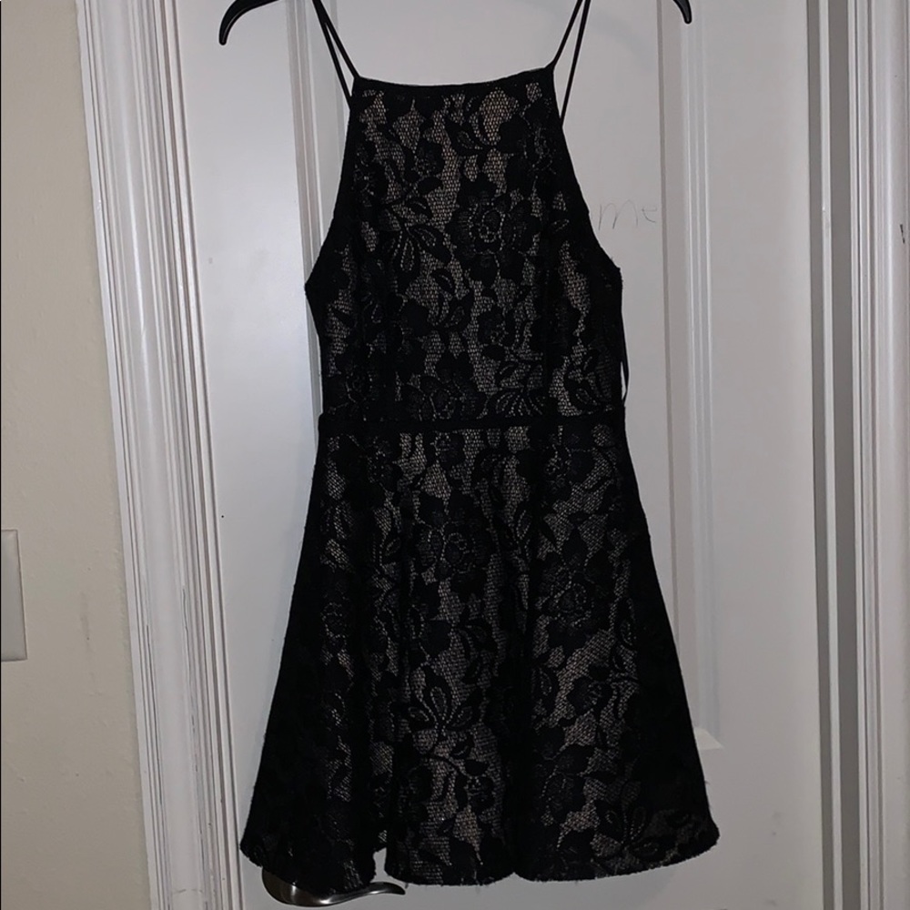 Black lace dress